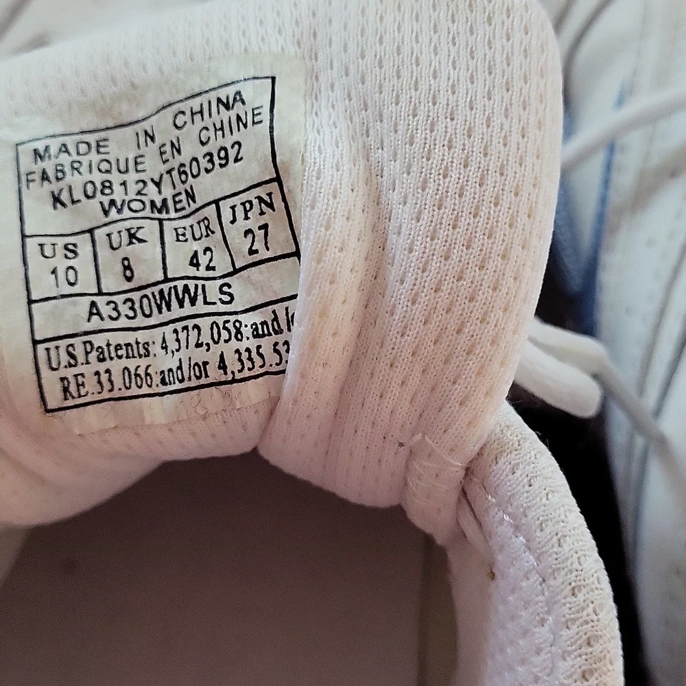 Avia 330 Archrocker White and Blue Women's Heavy Duty Dad Sneakers - Picture 15 of 15